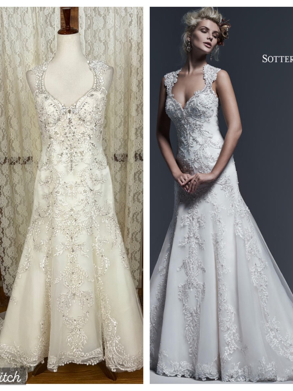 Gorgeous Sottero & Midgley Haute Couture Swarovski Crystal Wedding Gown